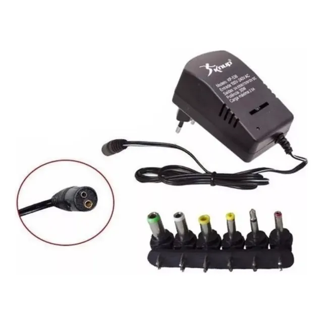 Fuente Transformador Cargador Multivoltaje Universal 3 A 12v