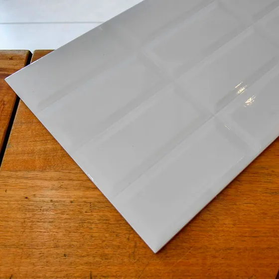 Ceramica Simil Biselada Axella Blanca Brillante 34x51
