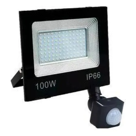 Refletor Led Holofote Sensor Presença Fotocélula Bivolt 100w