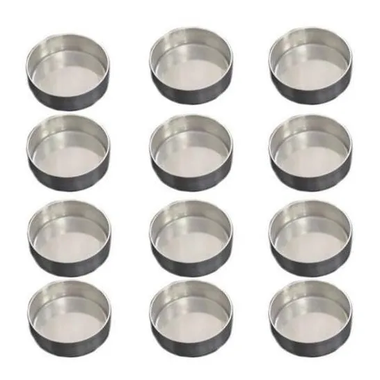 Forminha Pão De Mel Nº 2 Kit Com 50 Unidades Alumínio