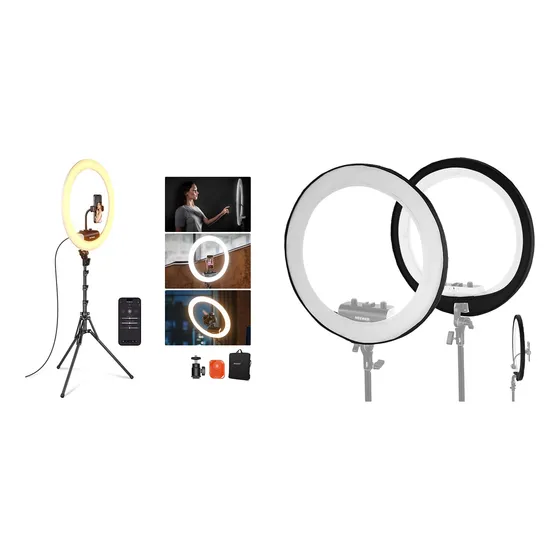 Neewer Anillo Luz Profesional Soporte Para Telefono Difusor