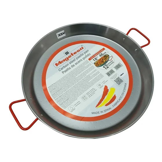 Paellera Paella Acero Pulido 46cm Magefesa 6229 Xavi