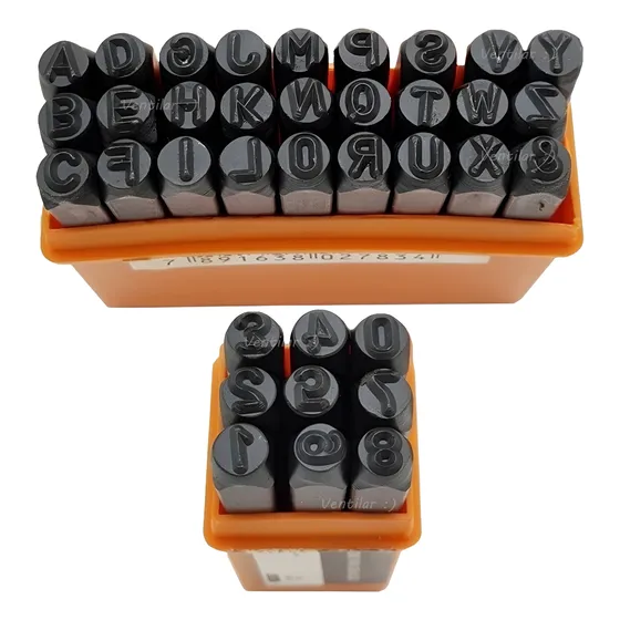Jogo De Remarcador Pinador De Chapas  4mm Profissional