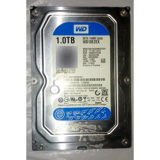Disco Hdd Interno 1tb 3.5 Sata Wd (usado)