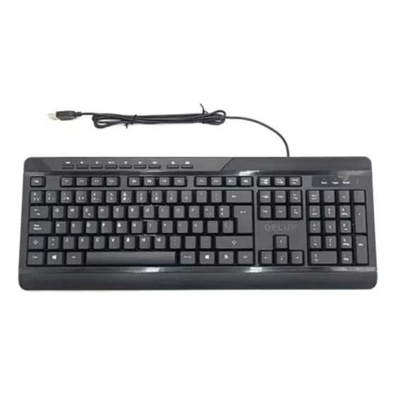 Teclado Delux K7010u Usb Negro