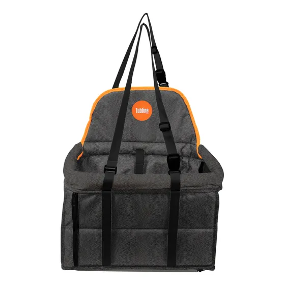 Cadeira Assento Carro P/ Cão Gato Pet Couro Até 15kg