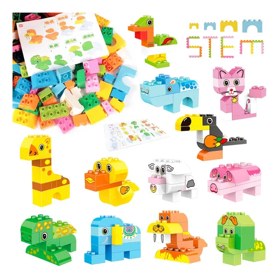 Juego De Bloques De Construcción Educativos Para Niños Peque