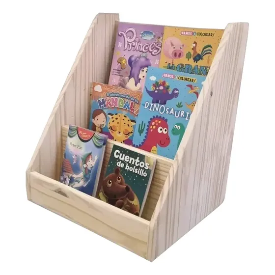 Repisa Biblioteca Montessori Revista Libros Cuentos Infantil