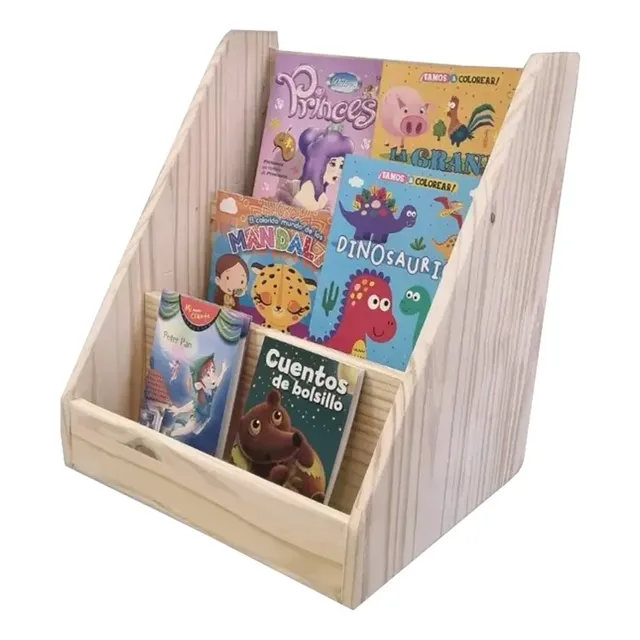 Repisa Biblioteca Montessori Revista Libros Cuentos Infantil