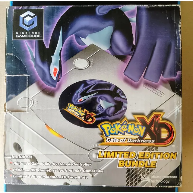 Nintendo Gamecube Pokemon Xd Limited Edition Color Platinum Plateado