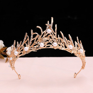 Accesorio De Boda 2024 Bridal Crown Alloy Diamond Pearl Accesorio De Boda 2024 Bridal Crown Alloy Diamond Pearl