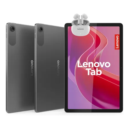 Tablet Lenovo Tab Mediat 4gb Ram 128gb 10 Wuxga + Audífonos Plateado