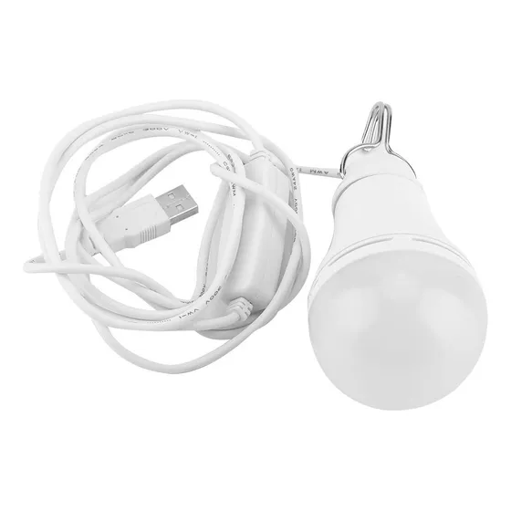 Bombilla Led Usb 5 V Lampara Emergencia Acampar Al Aire Casa
