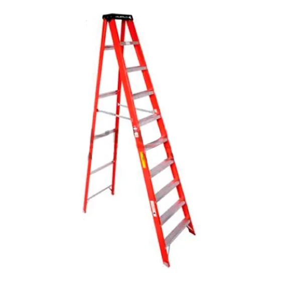 Escalera Fibra De Vidrio Tijera Simple 10 Peldaños Cuprum