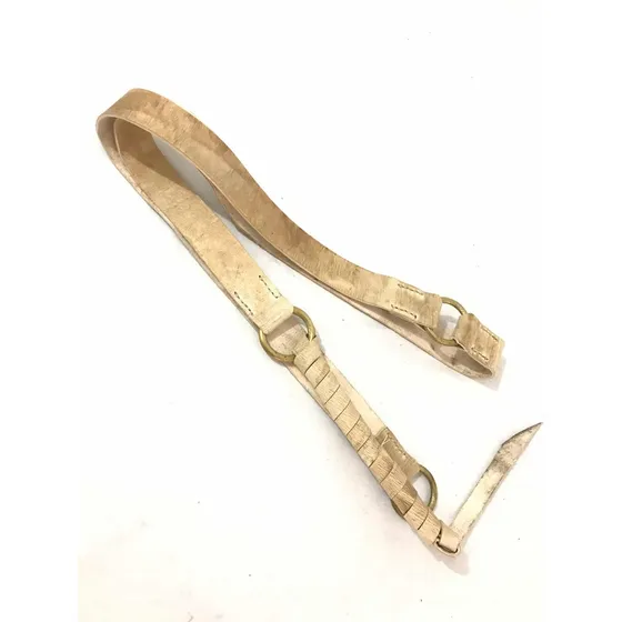 Pegual Cinchon Cuero Crudo 3 Arg Bronce Apero Recado Montura