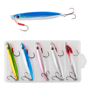 5pcs Jig 40g Señuelos Para Pescar Grante Lance Largo Mar Rio Color 4001 5pcs Jig 40g Señuelos Para Pescar Grante Lance Largo Mar Rio Color 4001