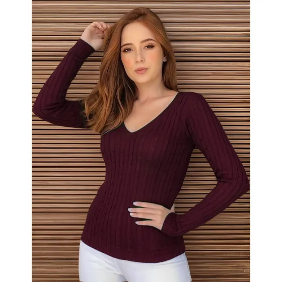 Blusatricot Feminina Cacharrel Lãzinha Macia Quentinha