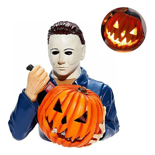 * Michael Myers Ilumina La Estatua De Calabaza Decorativa * Michael Myers Ilumina La Estatua De Calabaza Decorativa