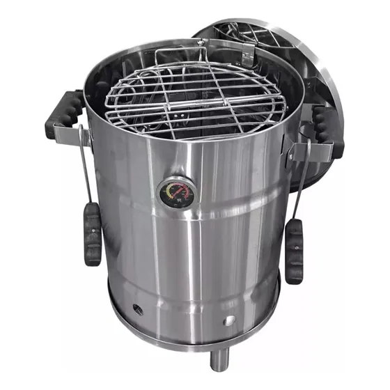 Barril Ahumador Parrillero De Acero Inoxidable 8-10kg