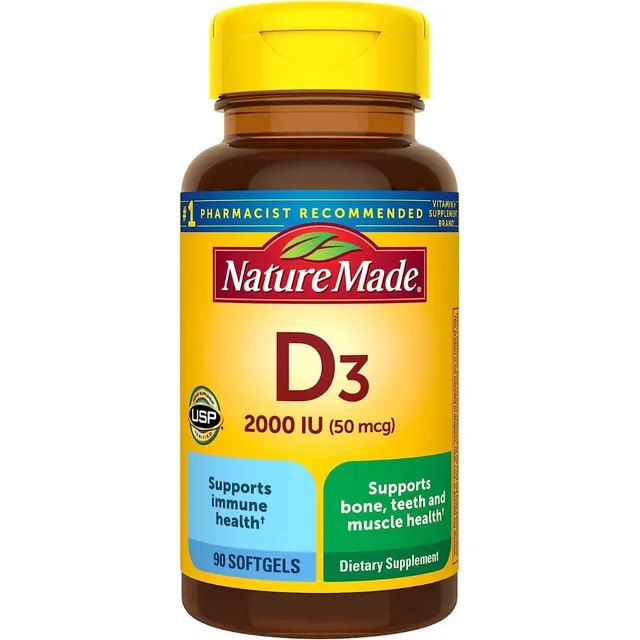 Vitamina D3 2000 Iu Nature Made 90 Softgel