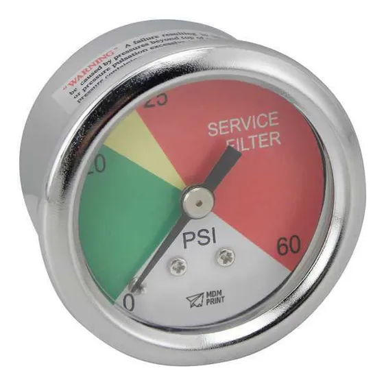 Manometro 0 60 Psi 1 8 In Mnpt Acero