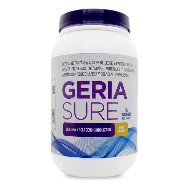 Pack X 12 Geriasure Proteínas Polvo Frasco 1kg Vainilla