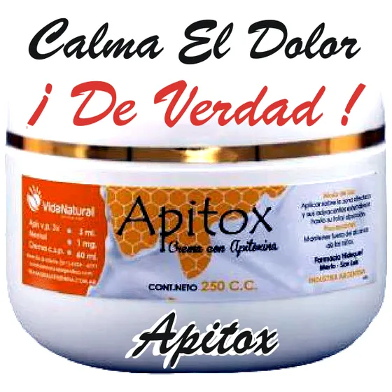 Apitox Crema X 250 G Calma El Dolor De Verdad Reuma Artrosis