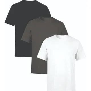 Th6 Kit 3 Camisetas Masculinas Algodão Premium Básicas Lisas