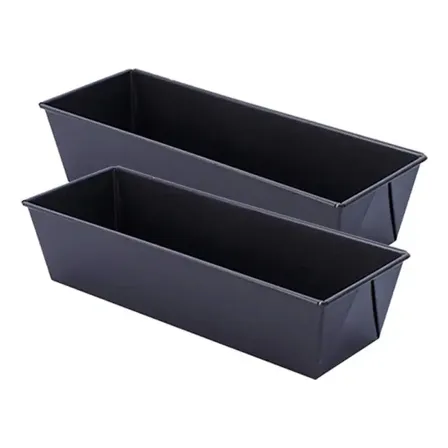 2 Molde Rectangular Antiadherente Teflón 30cm Mohits Para Pan Queque