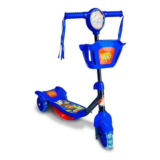 Patinete Infantil 3 Rodas Mega Heróis