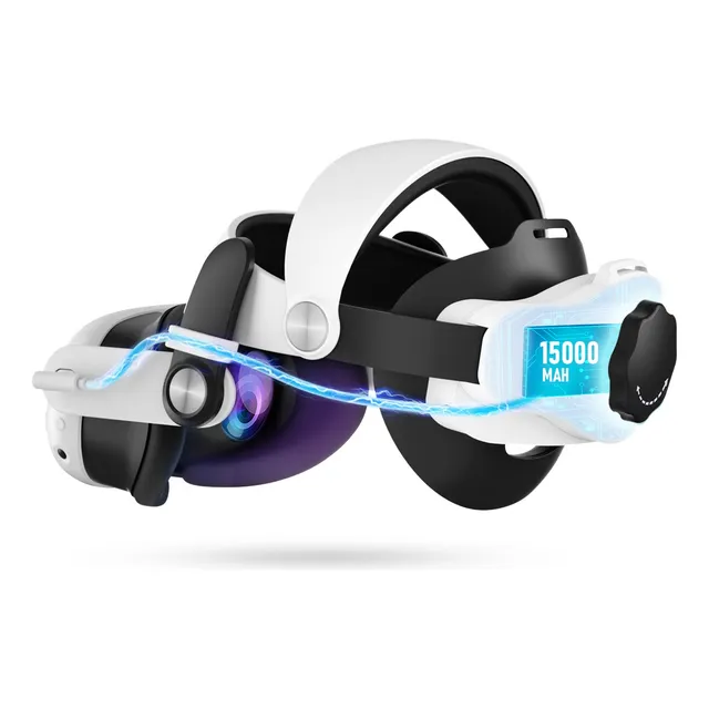 Para Oculus Quest 3/3s  Correa De Cabeza Con 15000mhbaterías