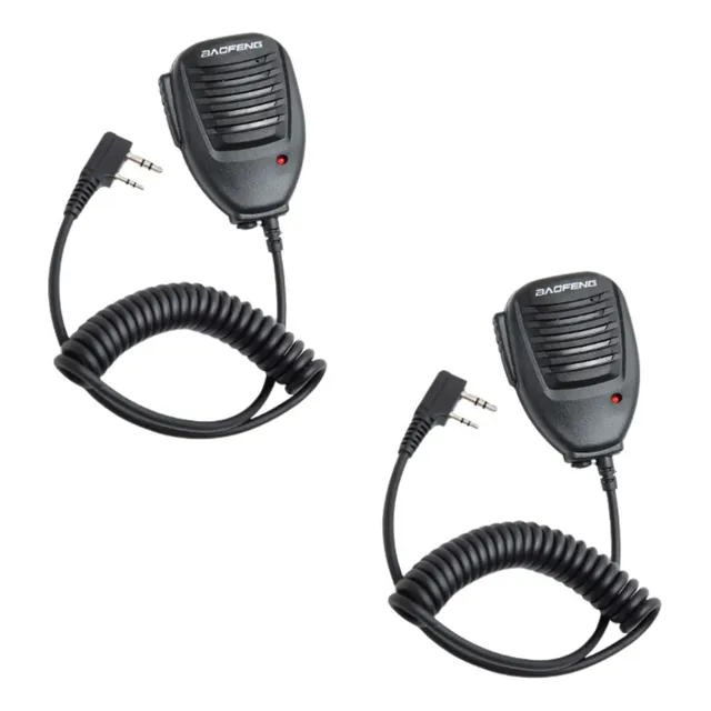 2 Microfone Ptt P/ Ht Radio Baofeng 777s Uv5r Uv82 Original