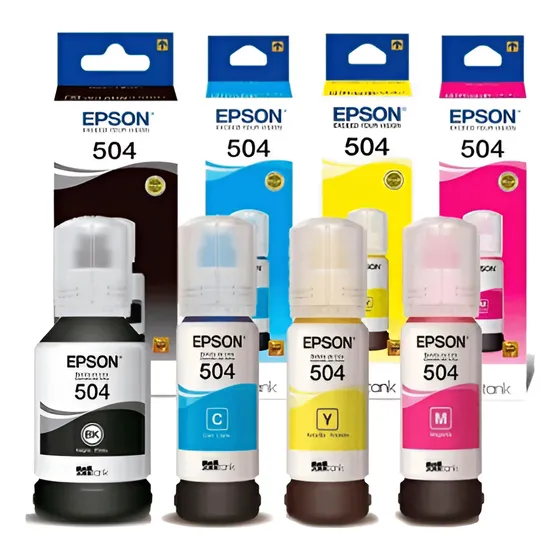 Tinta Original Epson 504 L4260 L4160 L4150 Pack 4 Tintas