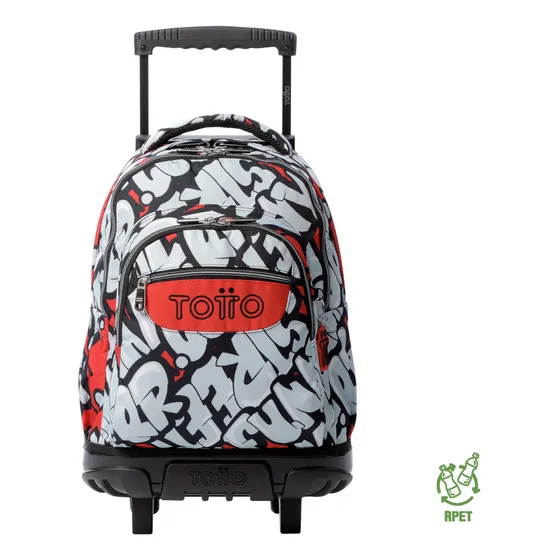 Mochila Escolar Totto Rpet Impermeable Con Ruedas Niño 26l