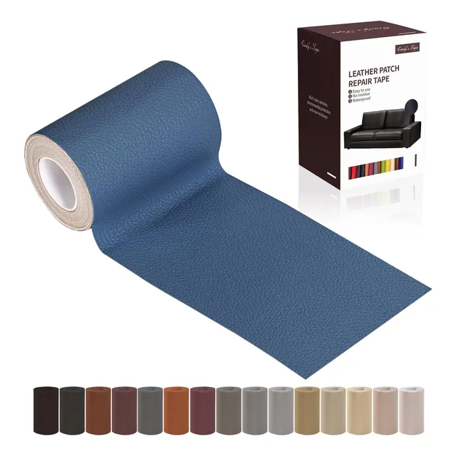 Cinta Reparadora De Cuero Azul 3x61 Pulgadas Autoadhesiva