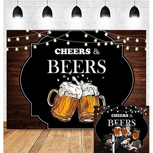Pizarra Madera Retro Rustica Vintage Texto Ingle «cheers