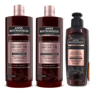 Anne Rothshield Shampu + Acondicionador + Crema De Peinar Anne Rothshield Shampu + Acondicionador + Crema De Peinar