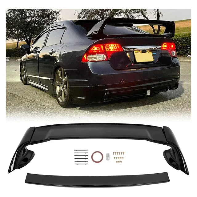 Alerón Trasero Maletero Honda Civic 2006-2011 4 Puertas Negr