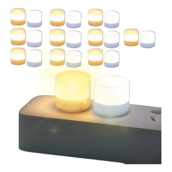 20 Piezas Mini Usb Lampara Luz De Noche Luces Para Espejo