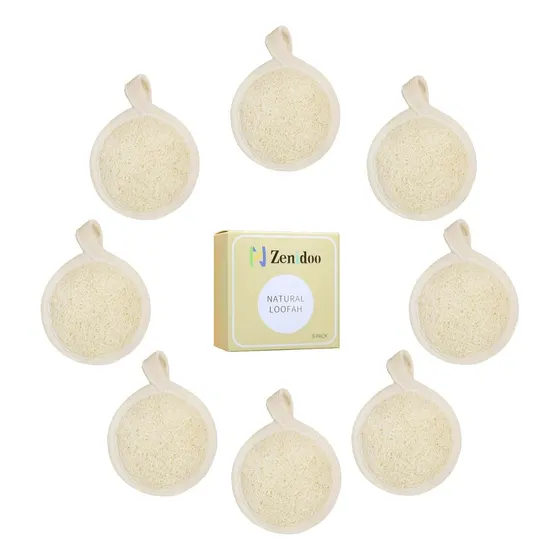 8 Esponjas Exfoliantes Faciales De Lufa Naturales Unisex