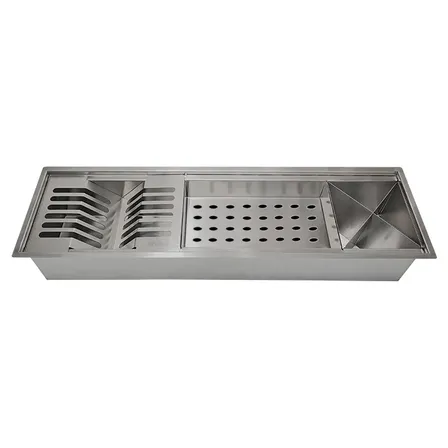 Calha Canal Escorredor Organizador Úmida Inox Tubrax