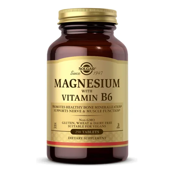 Complemente Solgar Magnesium Con Vitamina B6 250 Tabletas