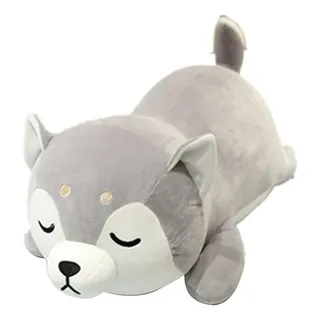 Almohada De Peluche Husky Suave Muñeco De Juguete De ... Almohada De Peluche Husky Suave Muñeco De Juguete De ...
