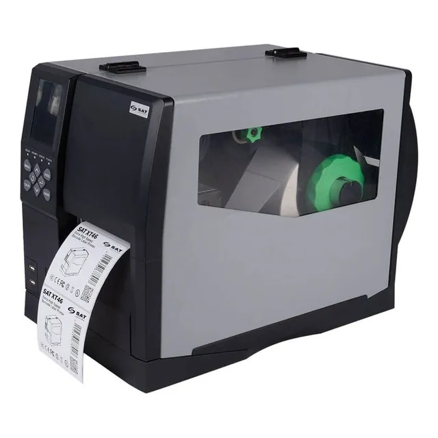 Impresora De Etiquetas Adhesivas Industrial Sat Xt46 Color Negro