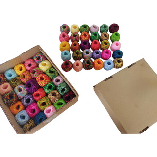 Caja De 90 Bolitas Hilo Cristal Matizada Caja De 90 Bolitas Hilo Cristal Matizada