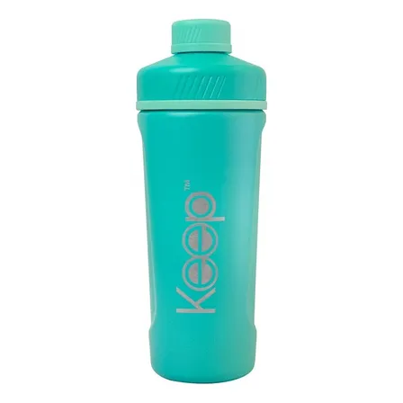 Shaker Proteína Botella Deportiva Mezcladora Keep 950ml Color Turquesa