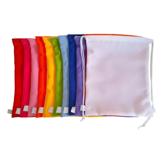 Bolsa Morral 30x25cm Para Sublimar , Pack 10 Unidades