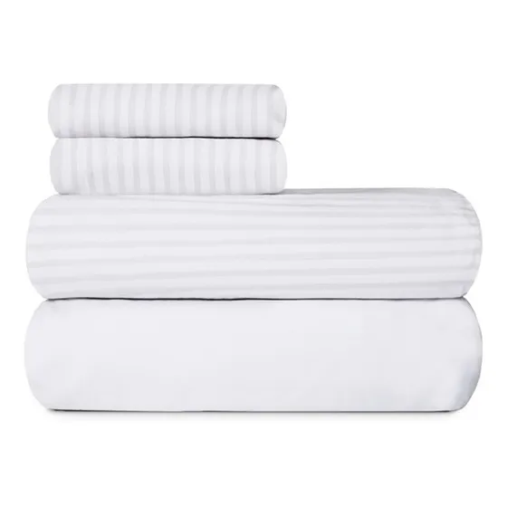 Juego De Sabanas Palette Lines Queen Size 100% ALG. Percal