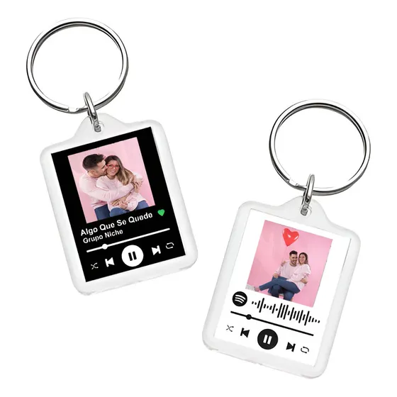 Llavero Personalizado Spotify  Canción Regalo Recuerdo Foto