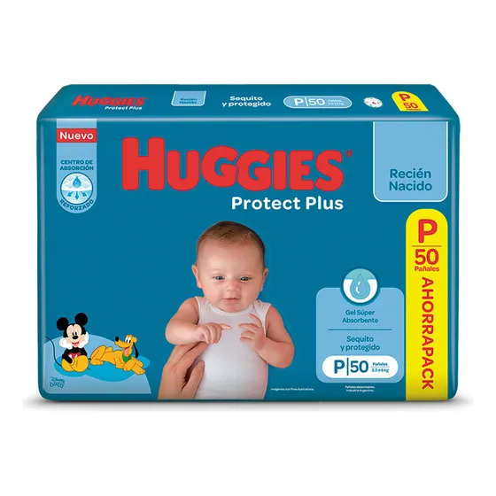 Huggies Protect Plus P pañales 50 unidades
